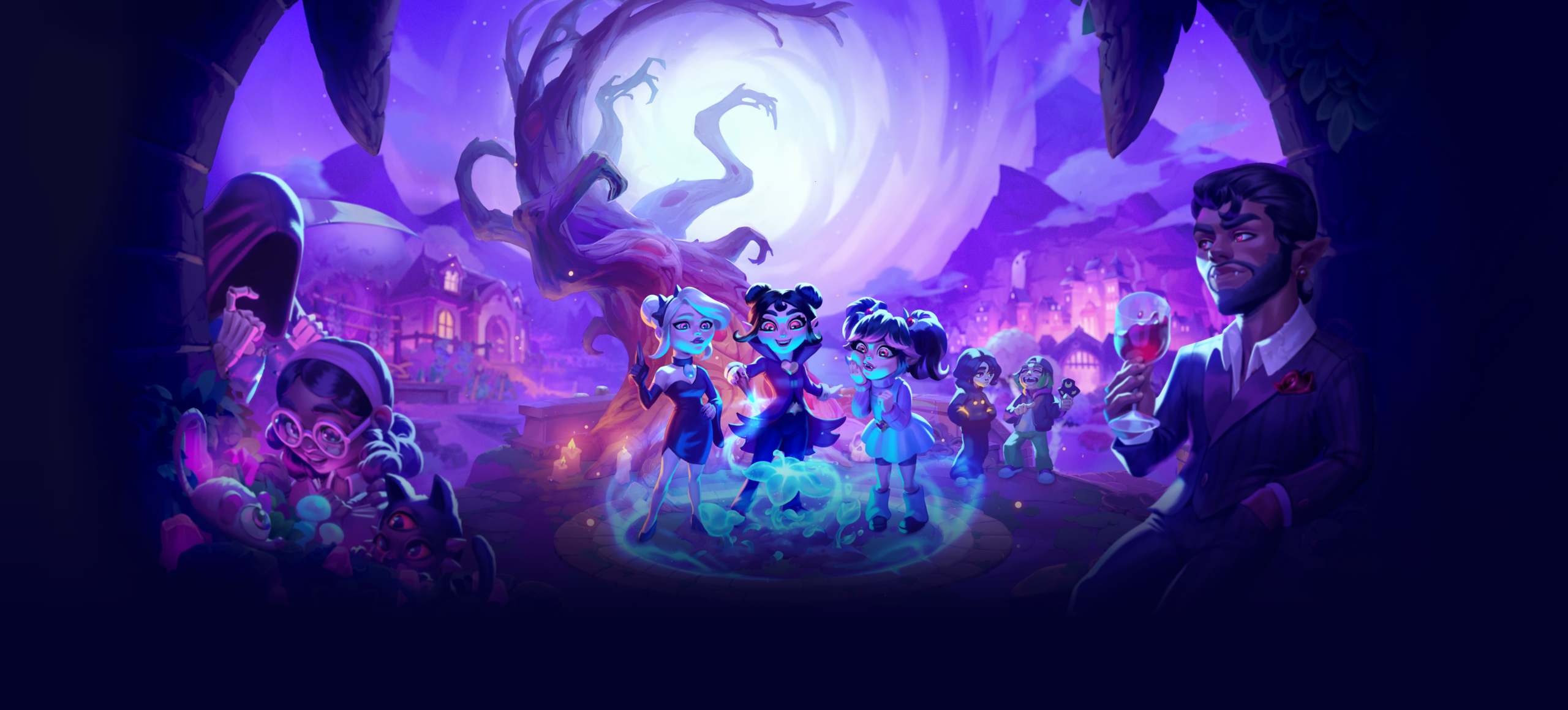 Moonlight Peaks official illustrated landscape